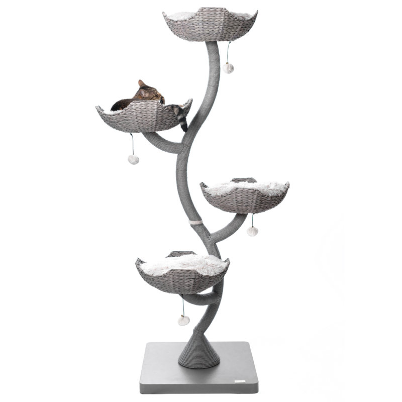 73'' H Cat Tree, Gray
