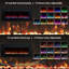 Recessed and Wall-mounted Electric Fireplace Inserts With 13 Flame and Fuel bed Colours, 750/1500W, Timer-137482237