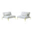 Tissu convertible futon avec pieds en métal