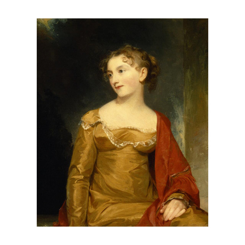 Portrait de Maria Livingston (Mme John C. Tillotson) par Thomas Sully - Estampe numérique, H 20 po x l 16 po