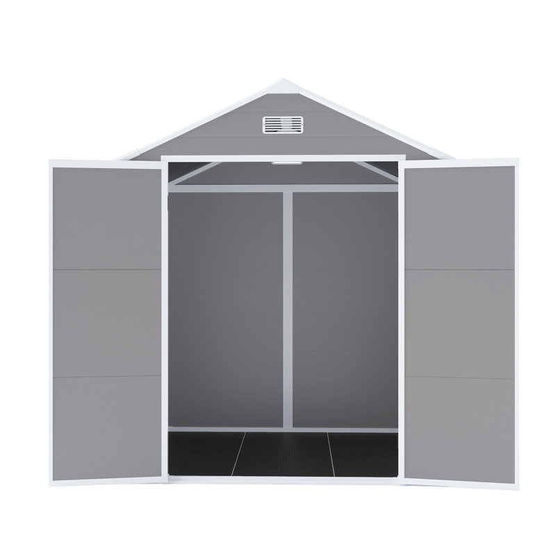 Campcraft Resin Storage Shed, Waterproof, Rust And Uv Proof, Large Storage Space, 12Mm Thick Pp Board, Hd Window Lighting