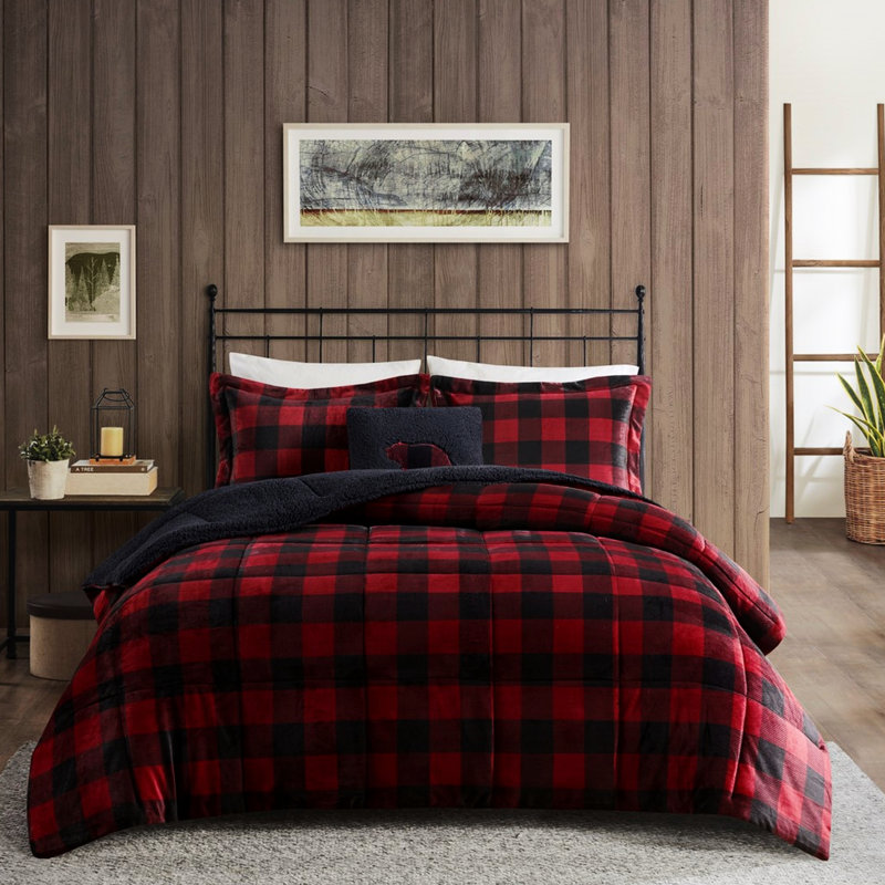 Édredon très grand avec tissu, motif coloré, l 102 po x L 86 po, 2 taies décoratives, 1 coussin décoratif, lavable à la machine, literie, rembourrage, multicolore