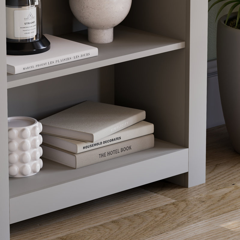 Beacsfield 75cm H Standard Bookcase, Grey