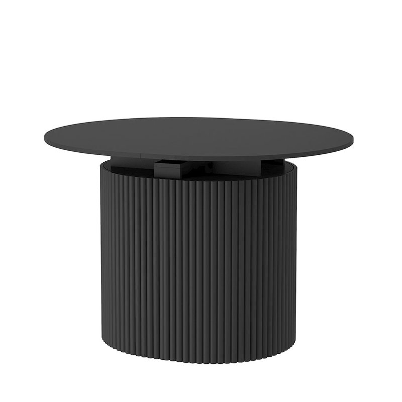 Table de salle à manger extensible pliable pour 1 à 10 personnes, console multifonctionnelle en bois extensible, Noir