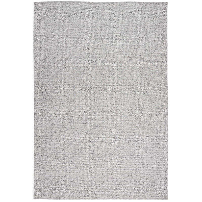 Tapis de zone argenté noué la à la main Tobiano, Rectangle 9 pi x 12 pi