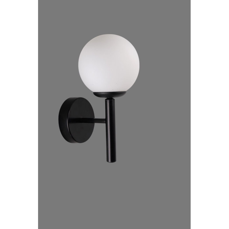 Lampe murale, Noir, Blanc