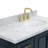 Stafford 43 " W Freestanding Standard Free Standing 1 Single Vanity Bathroom Vanity With Carrara Marble Top-93359314