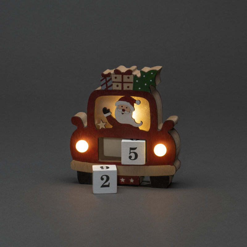 Christmas Transportation Decorative Accent, Red