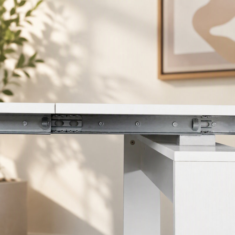 Multifunctional Extendable Dining Table, White