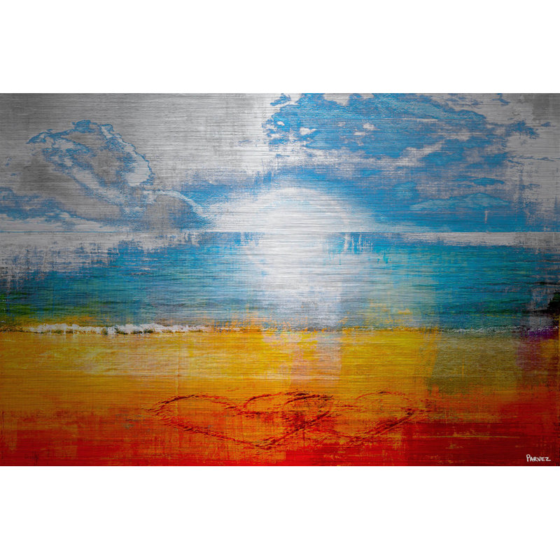 " Joined Hearts " by Parvez Taj, 40" H x 60" W x 1.5" D