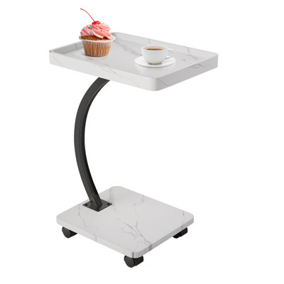 Small End Table with Wheels, Nightstand