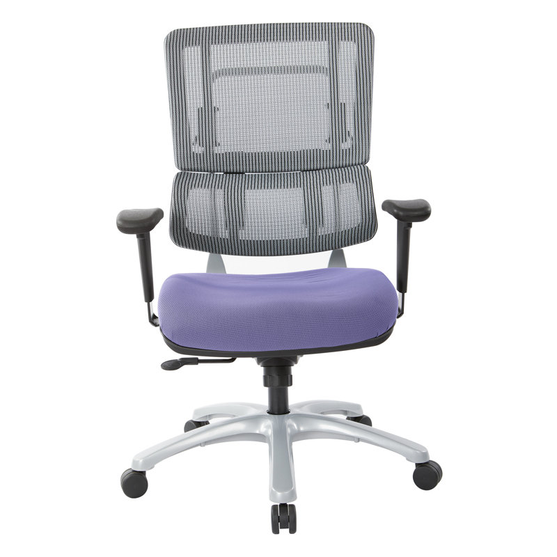 Pro-Line II Polyester Blend Task Chair, Violet, Silver