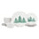 Melamine Lastra Holiday Handmade Melamine Dinnerware Set - Service for 4
