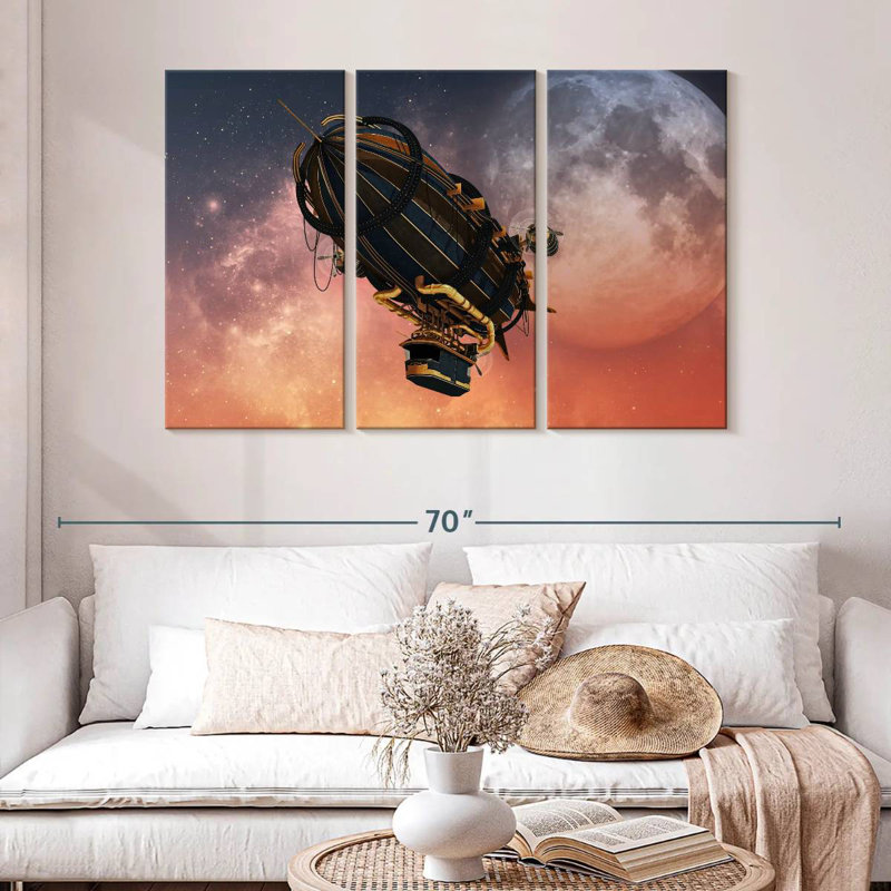 Mehar Steampunk Zeppelin, 32" H x 50" W