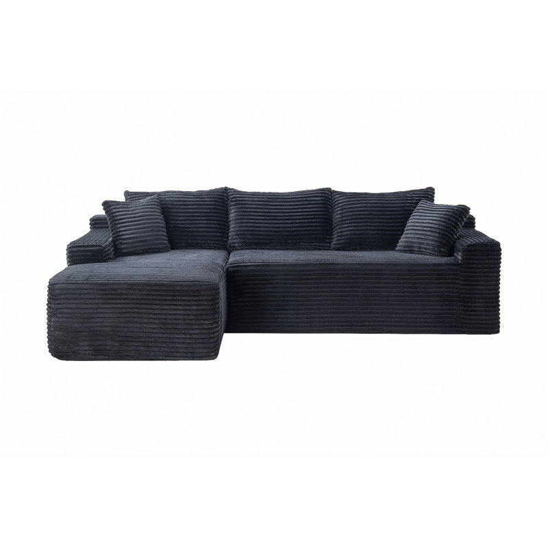Canapé modulaire 106,3 po Cloud, Black