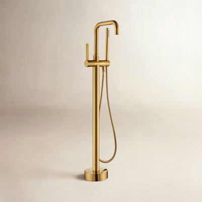 Delara Freestanding Tub Filler with Diverter