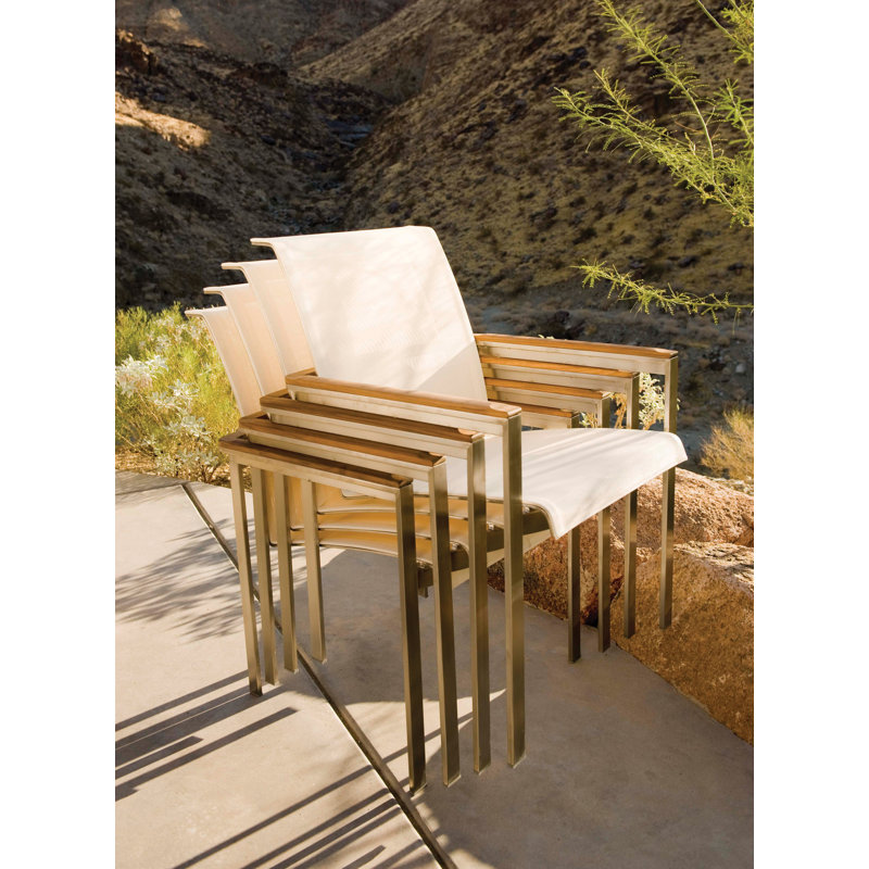Tivoli Outdoor Teak Lounge Chair, Cream, No