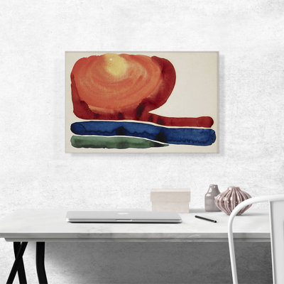 «Evening Star No. II 1917» par Georgia O-Keeffe, impression sur toile tendue