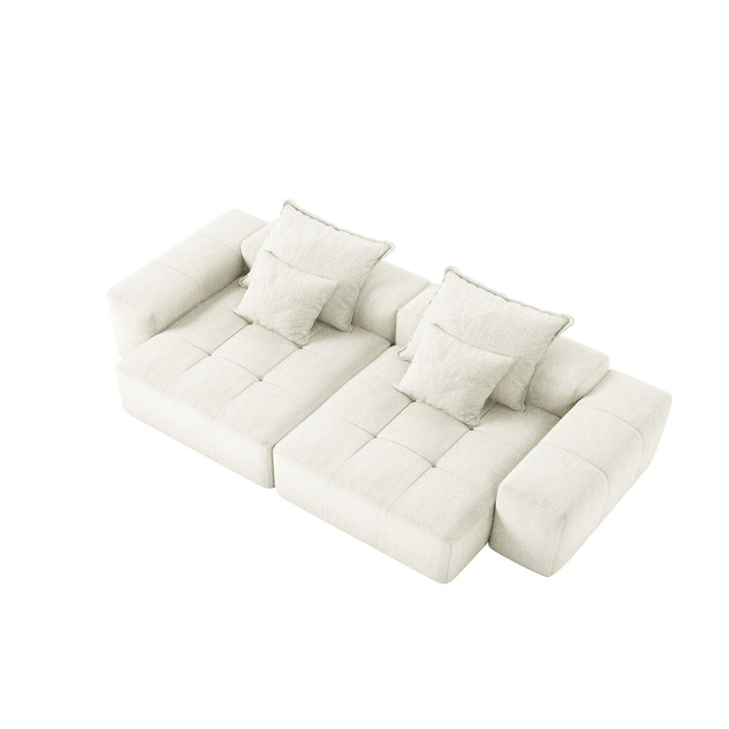 Flâneuse rembourrée, Beige