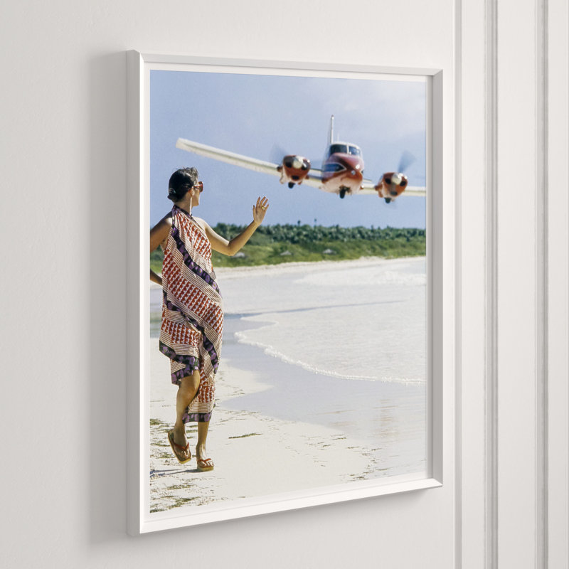 Model Walking On Beach Giclee Print by Pakchanian Kourken