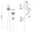 Wall Mounted Round Shower Head Set With Hand Shower And Diverter Valve