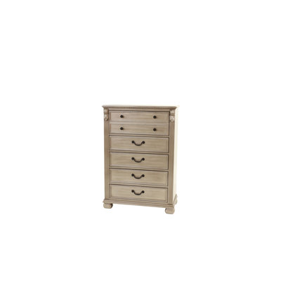Antique Silver 1pc Chest Of Drawers Storage Bedroom Furniture Traditional Classic Style Chest