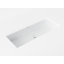 Lavabo de salle de bain encastré en résine blanc mat Badeloft 39,4 po x 16,7 po UB-05-XL-M-71992049