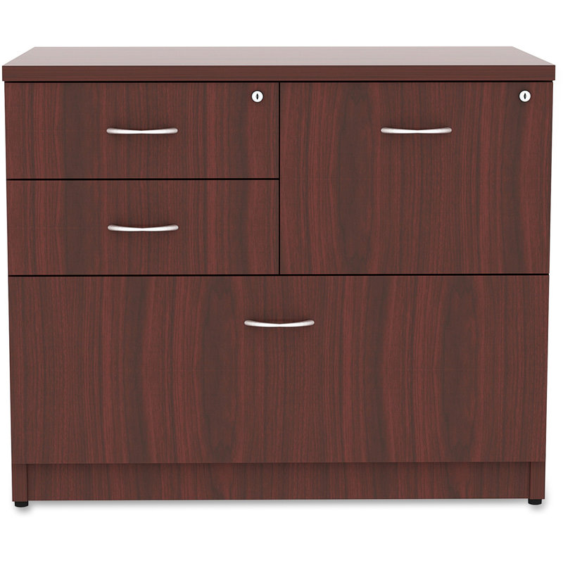 Orlanda 35.5'' Wide 4 -Drawer File Cabinet, Mahogany