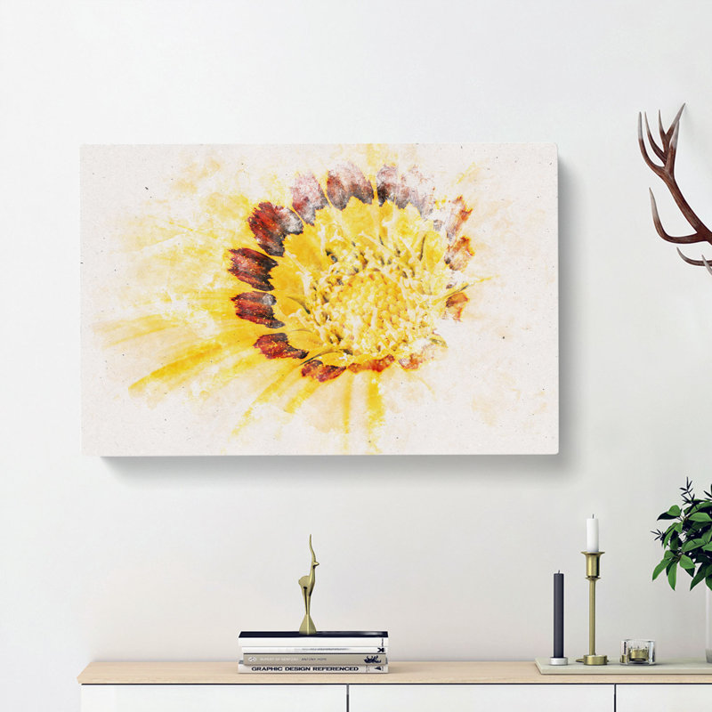 The Beauty of the Flower Watercolour - Wrapped Canvas, 35cm H x 50cm W x 3cm D