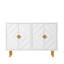 47.8'' Modern Sideboard Cabinet with 4 Embossed Pattern Doors for Kitchen, Living Room-1038954087