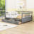 Full Size Daybed Wood Bed with Two Drawers-1187796112