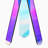 Iridescent Acrylic Side Table, Clear Rainbow Acrylic End Table