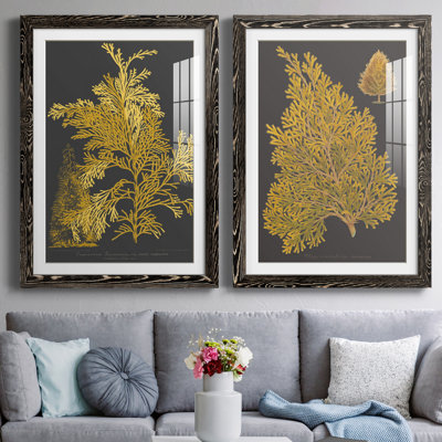 «Trees and Leaves I», ensemble de 2 reproductions d'art