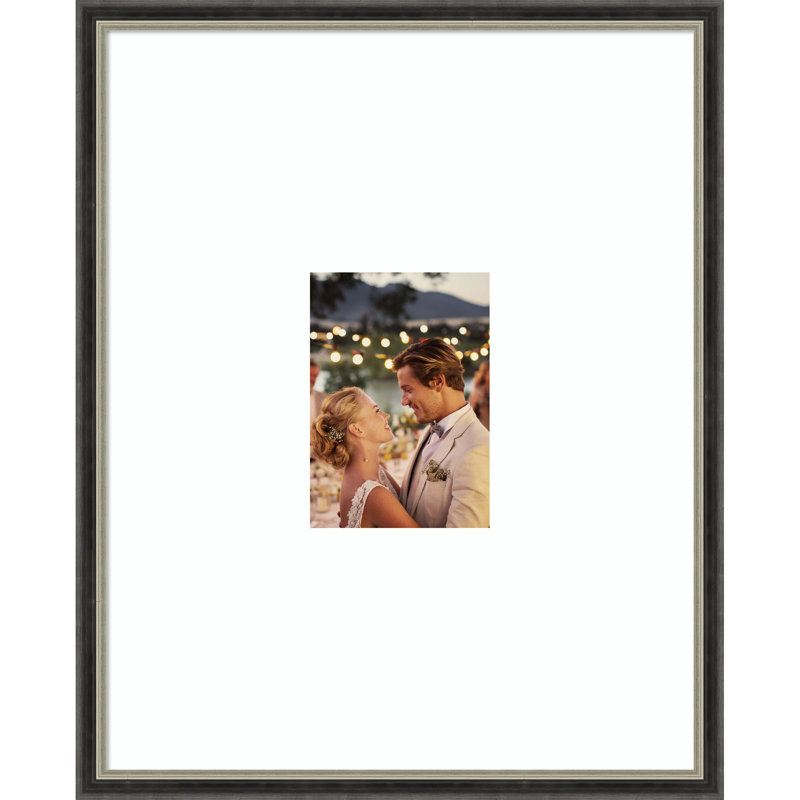 Cadre photo Theo, Blanc éclatant lisse, 16x20 Matted to 5x7