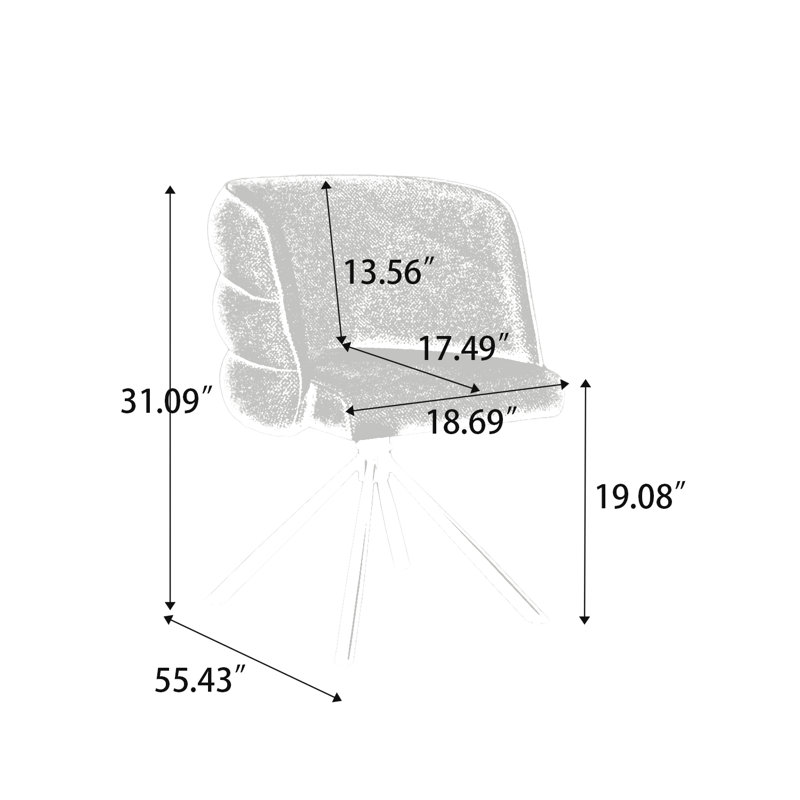 Ensemble de 2 chaises de salle à manger rotatives modernes avec coussin épais riche en huile et fonction de rotation à 270 °, base stable en métal, conception ergonomique à haut dossier