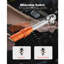 Jeu de clés à cliquet 1/4 '' Click 20-240 Lbf-in / 2,3-27.1N.M Orange 72-Tooth