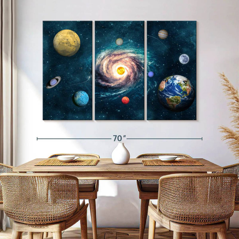 Oberle Planets Around The Sun, 42" H x 65" W