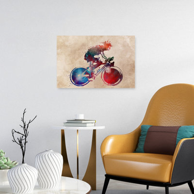 «Vibrant Cycling Motion», art mural contemporain