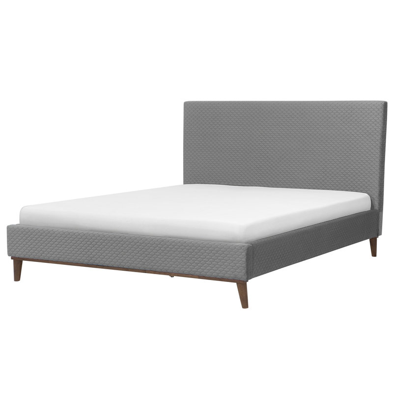 Casares Upholstered Bed, Super King (6'), Light Grey