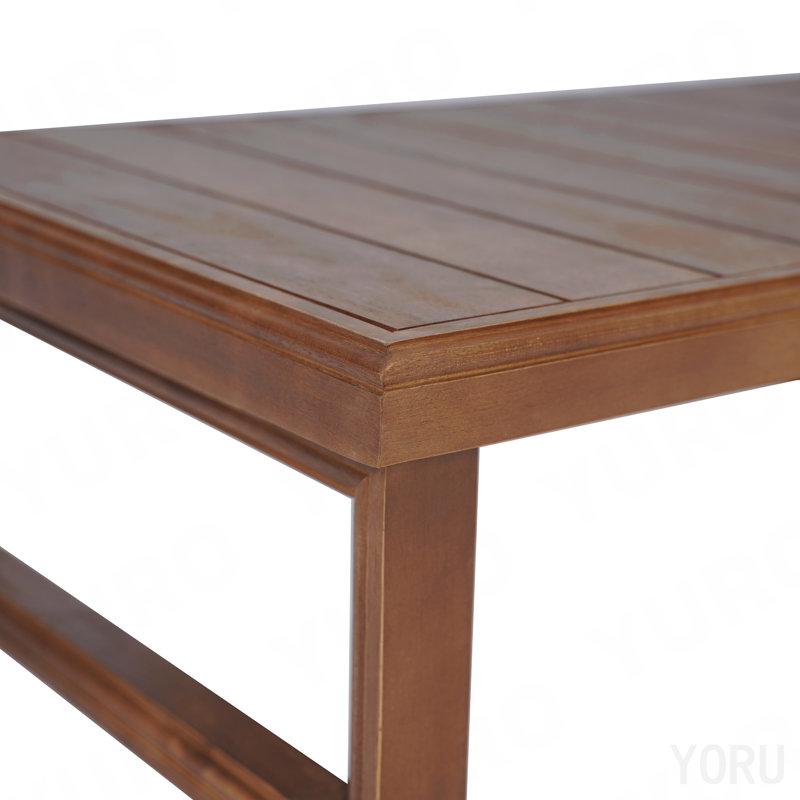 Table basse, table d'appoint de table rectangulaire, 11.25" H x 22" W x 38.5" D, Mocha, Solid + Manufactured Wood