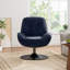 Bilbe Upholstered Boucle Swivel Lounge Chair-932925464