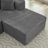 106" Modern L-shape Cloud Sectional With Right Facing Chaise, Gray Corduroy, No Assembly, 3 For 's Play Assembly Living Area-542226455-542226457