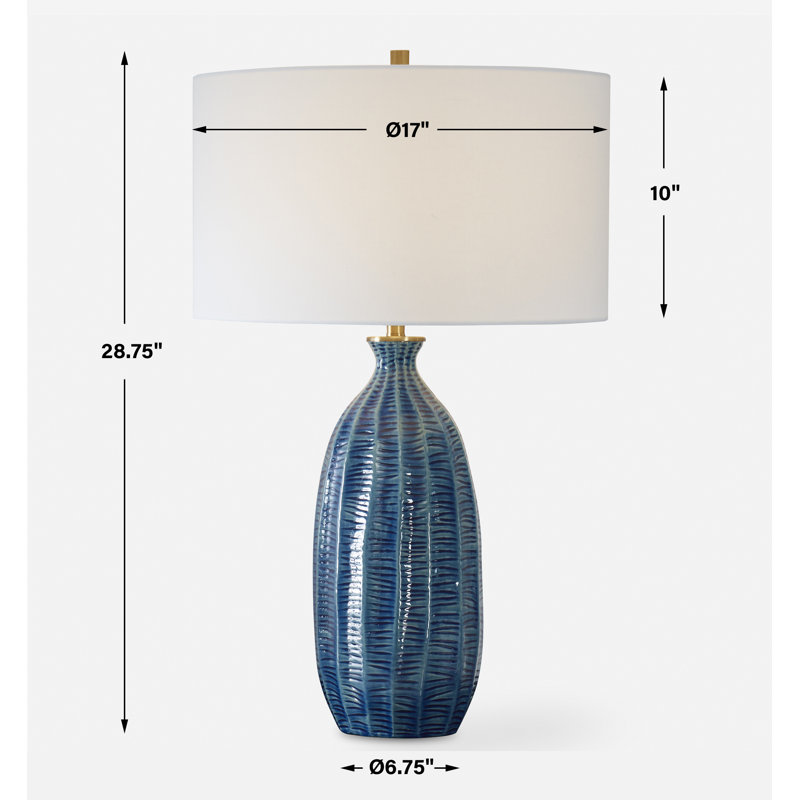 Mercer41 Gariella Blue Table Lamp