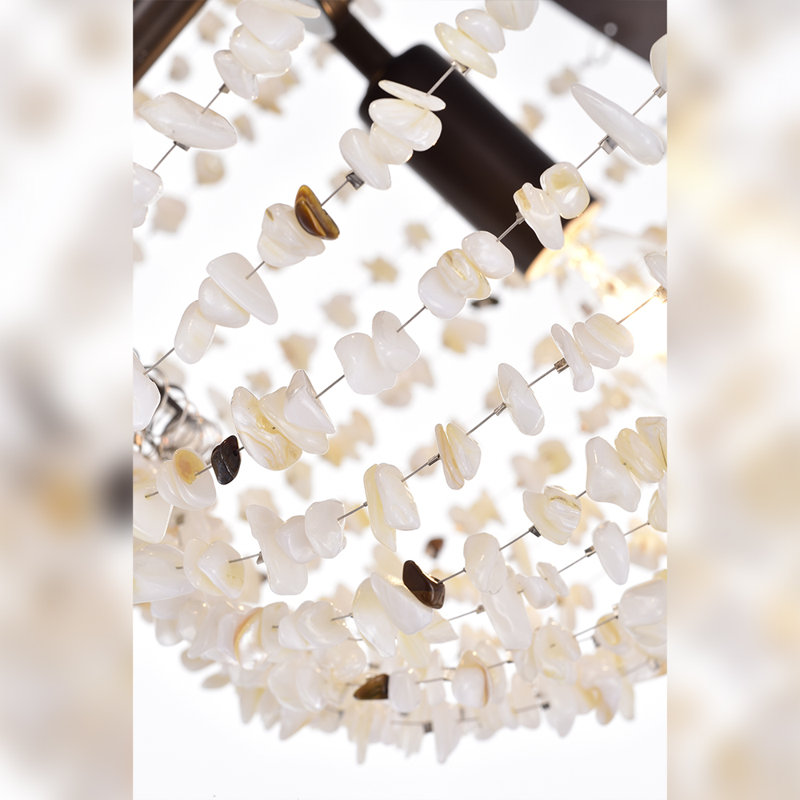 Luminaire suspendu unique et spectaculaire à 3 lumières Addisyn