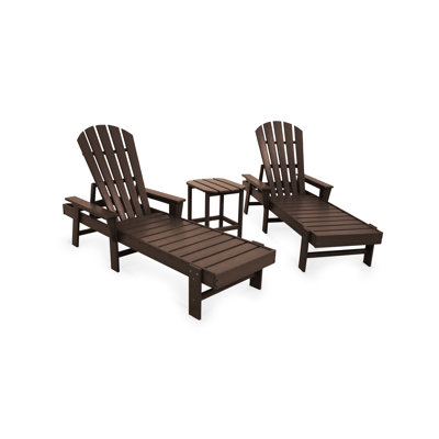 Ensemble 3 pièces de chaise longue South Beach