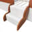 Full Size Upholstered  Daybed Frame With Fence And Stairs,(BROWN+WHITE)-1054122503