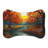 Mosaic Fall Scene - 1 Piece Bone Shape Feeding Mat