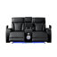 Causeuse inclinable de style moderne Fortuner en bois et massage inclus - Noir-282559222
