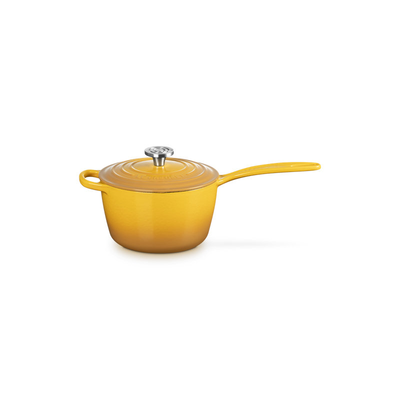 Le Creuset Signature Cast Iron Round Saucepan, 1.75 Qt. - Nectar, 7.6"