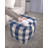Connor Checkered Square Pouf